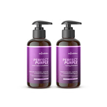 Load image into Gallery viewer, Perfect Purple Shampoo and Conditioner Set 16oz bottles
